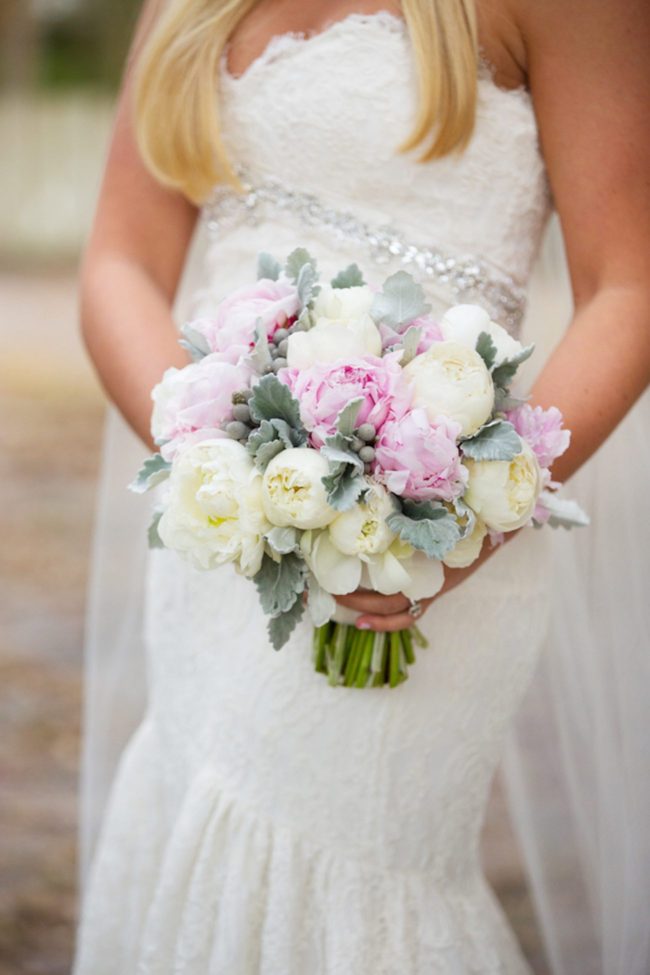 This Soft Blush North Carolina Wedding is filled with classic romance - and peonies! Magnolia Photography