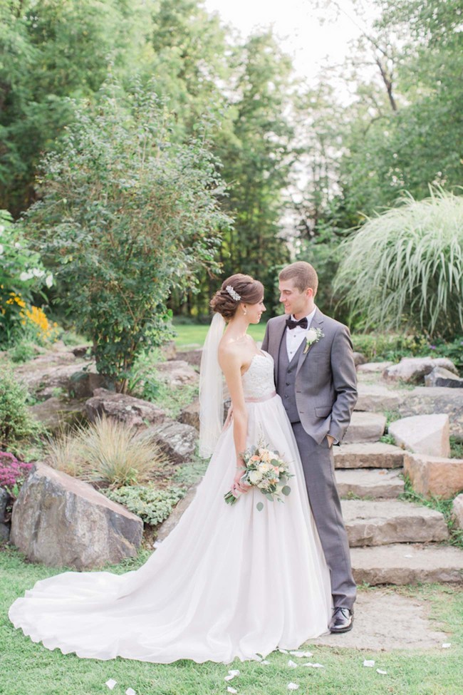 Dreamy summer garden wedding with romantic, rustic barn details - Brittany Lee Photography