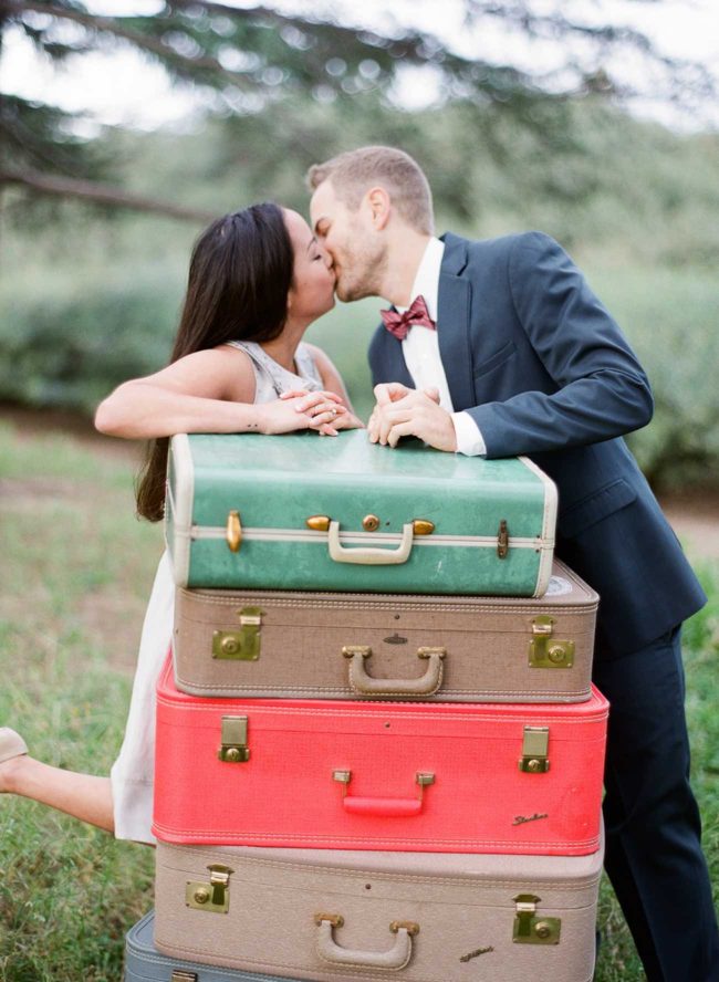 The cutest Travel Themed Engagement Photo Ideas by Bowtie and Bloom