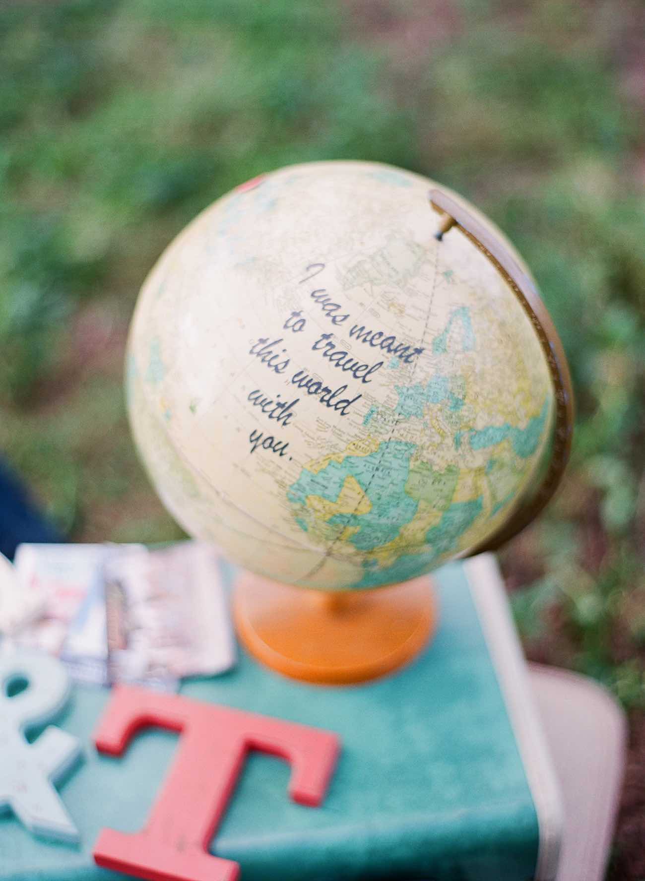 The cutest Travel Themed Engagement Photo Ideas by Bowtie and Bloom