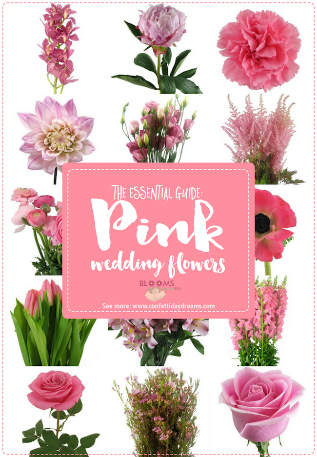 pink wedding flowers