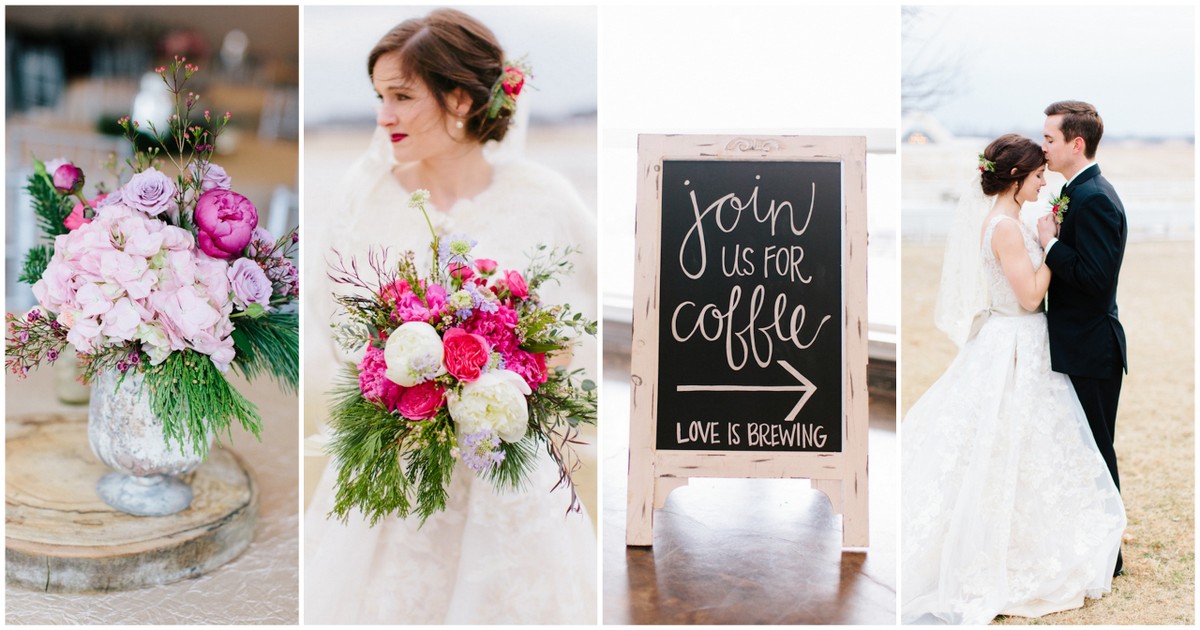 Pink + Lavender Winter Colorado Wedding - Sarah Libby