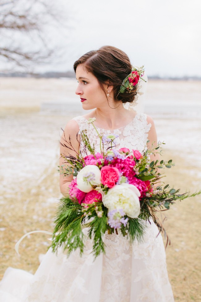 Pink + Lavender Winter Colorado Wedding - Sarah Libby