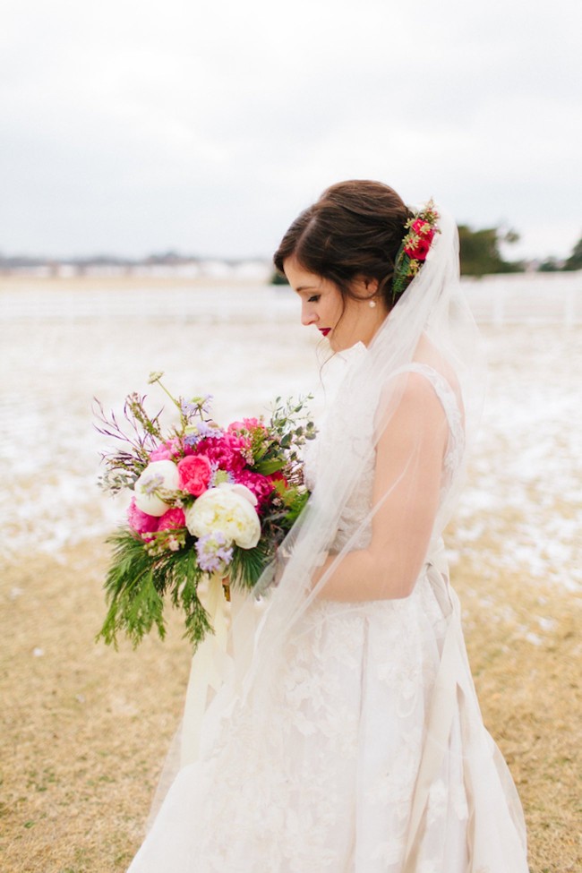 Pink + Lavender Winter Colorado Wedding - Sarah Libby