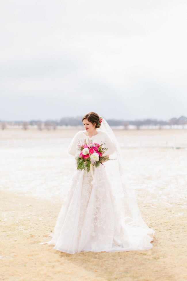 Pink + Lavender Winter Colorado Wedding - Sarah Libby