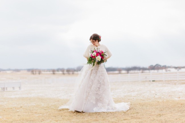 Pink + Lavender Winter Colorado Wedding - Sarah Libby