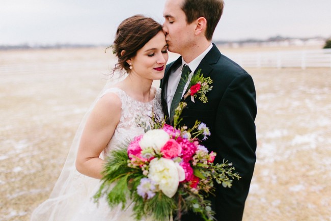 Pink + Lavender Winter Colorado Wedding - Sarah Libby