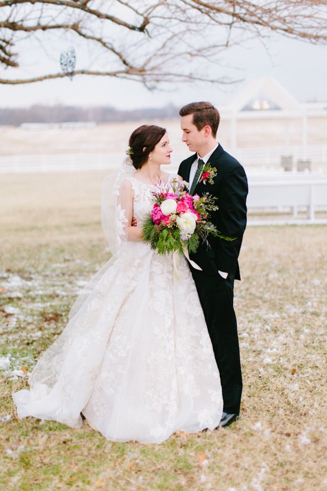 Pink + Lavender Winter Colorado Wedding - Sarah Libby