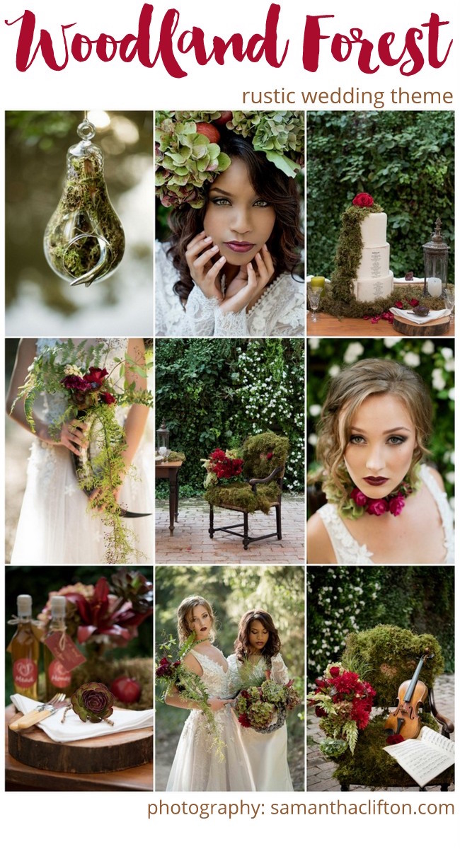 forest wedding theme