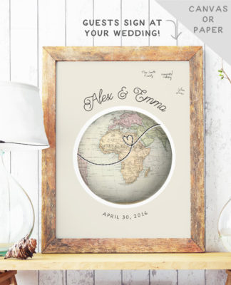 Travel themed wedding ideas